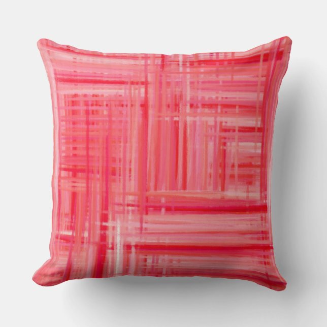 Coussin Art couleur rose chaud (Recto)