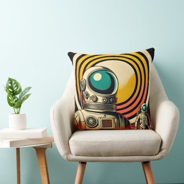 Coussin Art d'atterrissage des astronautes du milieu du si (Chaise)