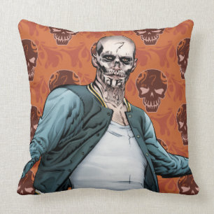 Coussin Art de bande dessinée d'EL Diablo du peloton   de