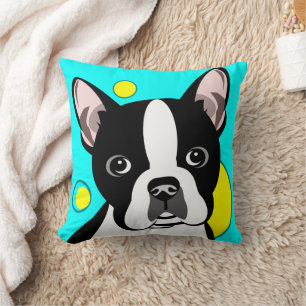 Coussin Art de Boston Terrier