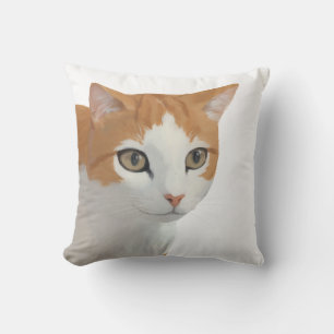 Coussin Art de chat roux adorable
