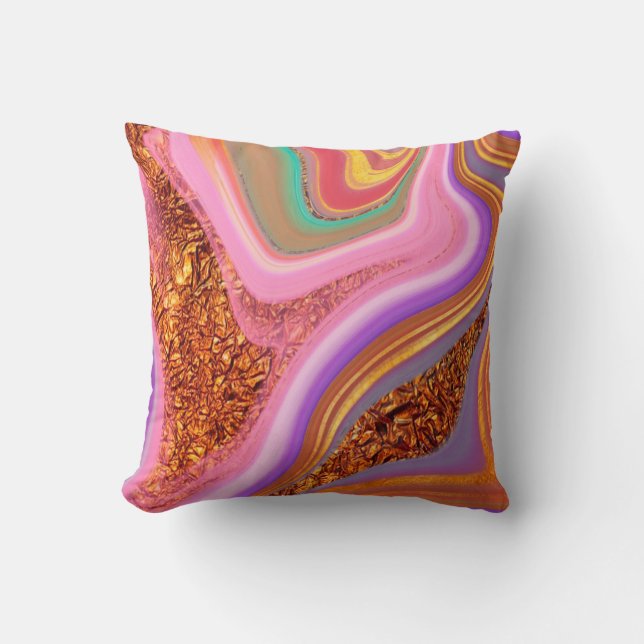 Coussin art de couleur vibratoire (Recto)
