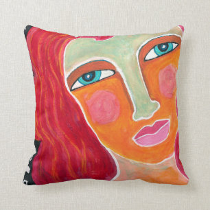 Coussin Art de Coussin-Résumé de jet de gingembre