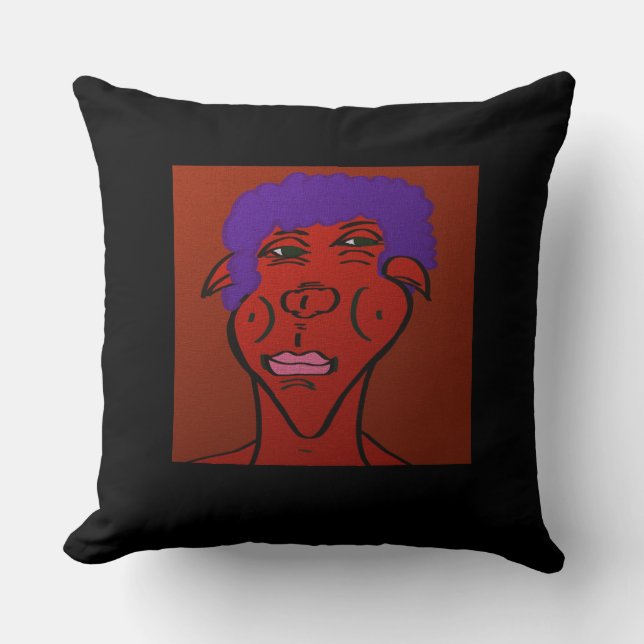 Coussin Art de créature forestière (Recto)