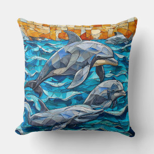 Coussin Art de dauphin