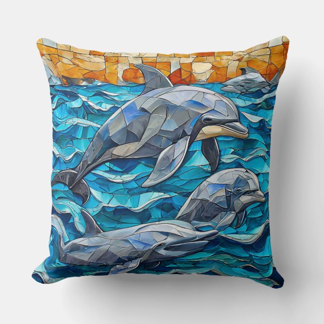Coussin Art de dauphin (Recto)