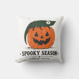 Coussin Art de dragon barbu de saison de basking effrayant