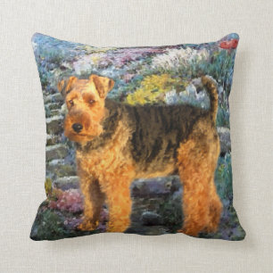 Coussin Art de gallois Terrier