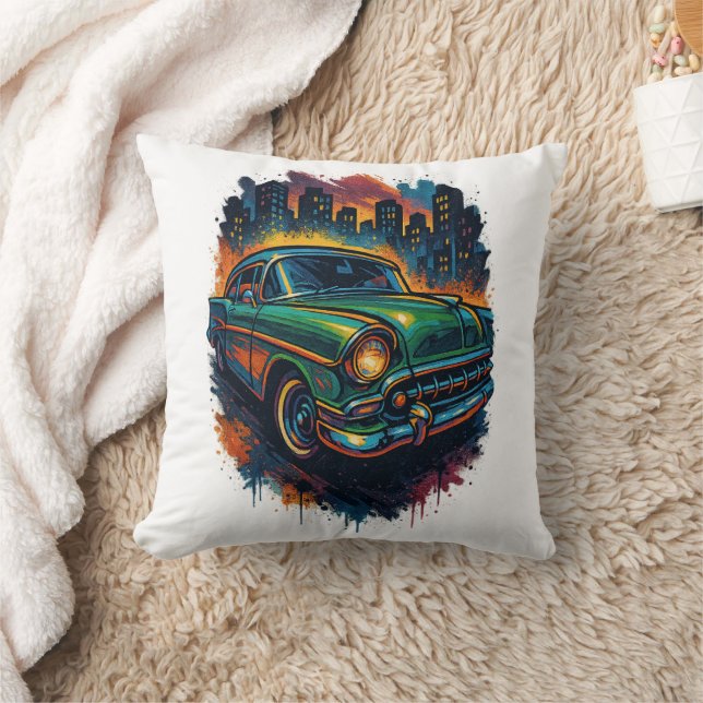 Coussin Art de graffiti urbain pop (Couverture)