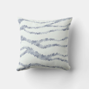Coussin Art de grattage de gomme Zèbre Gris Nuageux