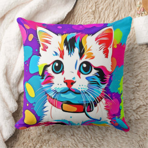 Coussin Art de Kitty Coloré