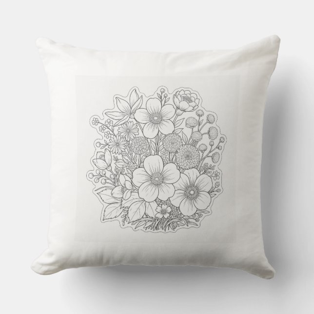 Coussin art de la composition florale (Recto)