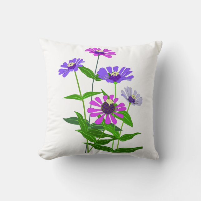 Coussin Art de la Fleur Cosmique (Recto)