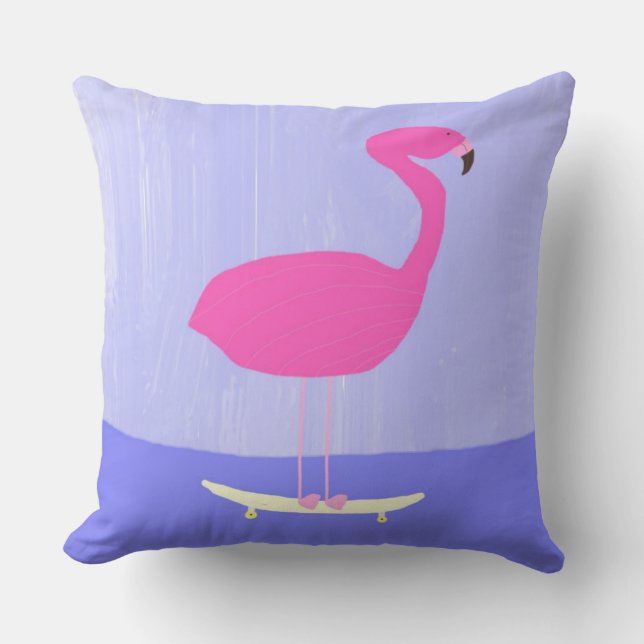 Coussin art de la peinture flamingo (Recto)