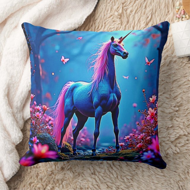 Coussin Art de licorne de fantasy mystique (Couverture)