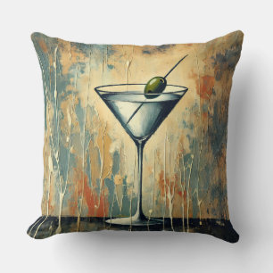 Coussin Art de Martini en Médias Mixtes du Milieu du Siècl