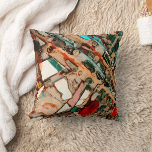 Coussin Art de mosaïque coloré