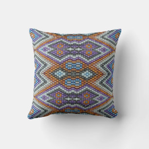 Coussin Art de perles du Sud-Ouest