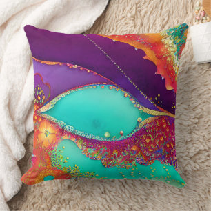 Coussin Art de plage assez abstrait