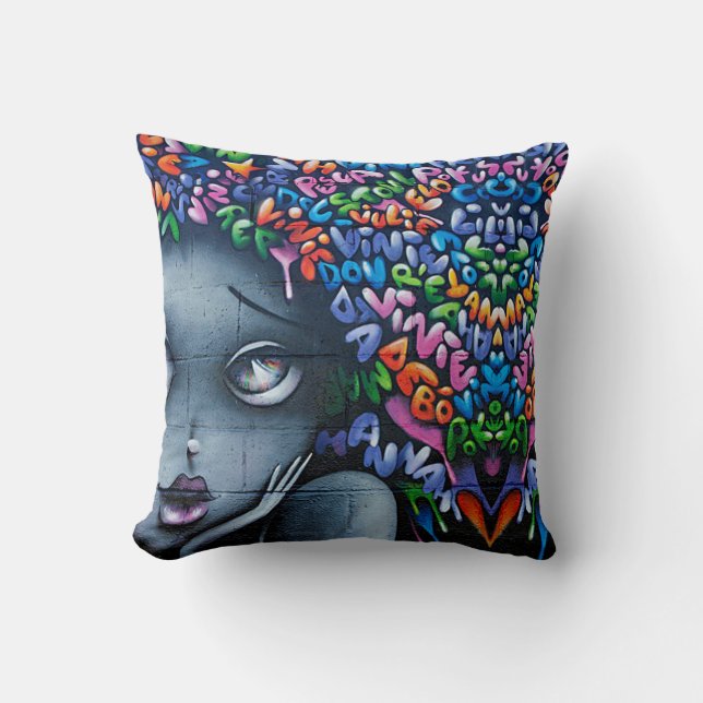 Coussin Art de rue (Recto)