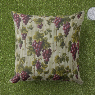 Coussin Art de vignoble de campagne française rustique
