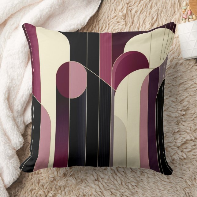 Coussin Art Déco Abstrait. (Couverture)