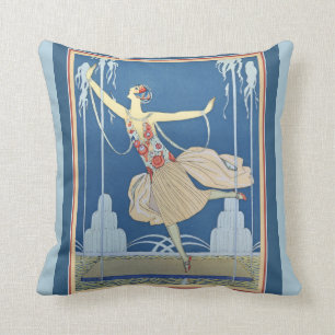 Coussin Art déco de George Barbier