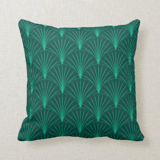 Coussin Art Déco Emerald Green