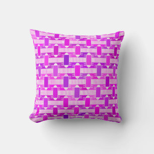 Coussin Art Déco industriel chic - violet, orchidée, lavan