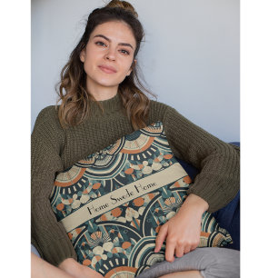 Coussin Art déco scandinave personnalisable