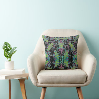 Coussin Art Déco vintage Jazz Pochoir Scarabées dans le ja
