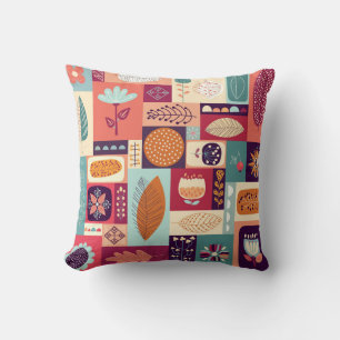 Coussin Art Décoratif Vintage Autumnal