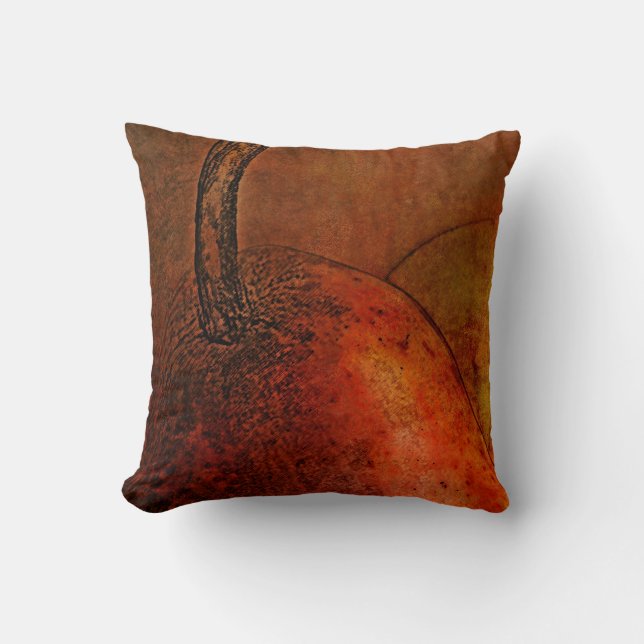 Coussin Art des poires du vieux monde (Recto)