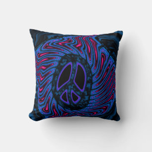 Coussin Art des signes de paix