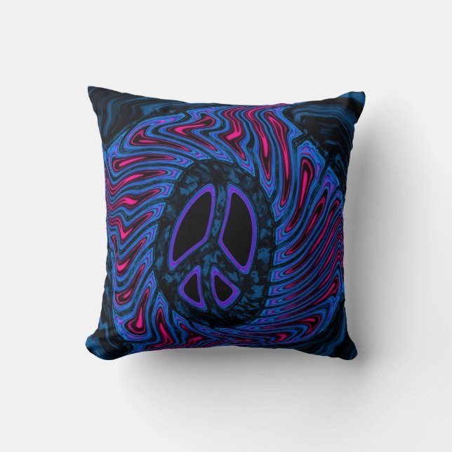 Coussin Art des signes de paix (Recto)