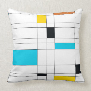 Coussin Art d'illustration coloré, cool, tendance, moderne