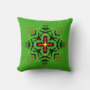Coussin Art du mandala tribal