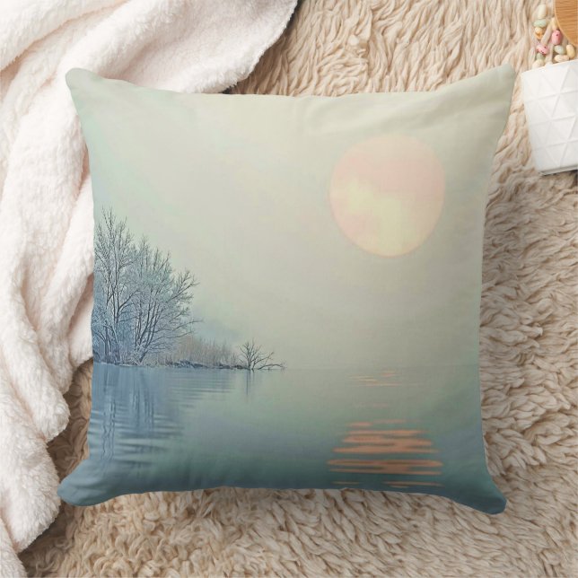 Coussin Art du matin d'hiver paisible (Couverture)