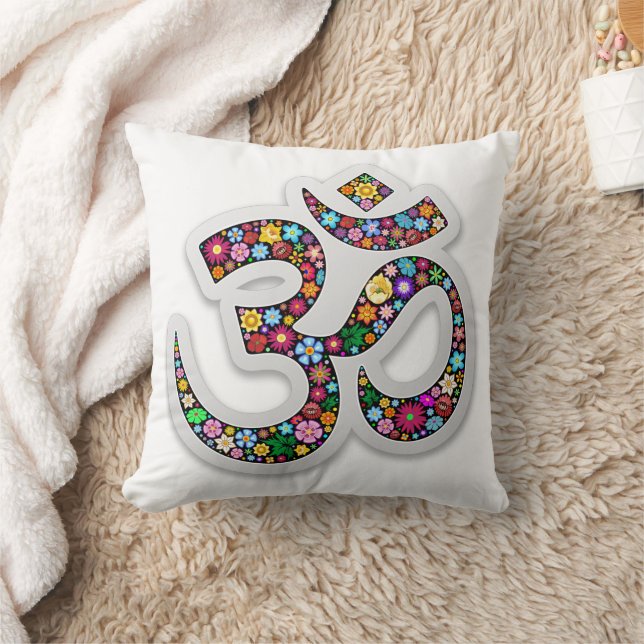 Coussin Art du symbole floral Namaste (Couverture)
