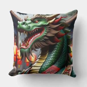 Coussin Art du zodiaque chinois, année du dragon réaliste