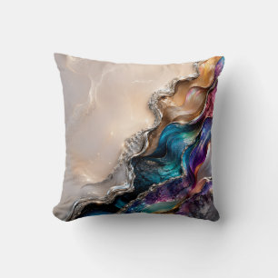 Coussin Art en cristal d'agate arc-en-ciel   Cadeau en mar