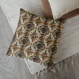 Coussin Art ethnique tribal amérindien vintage