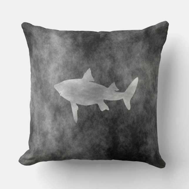 Coussin Art foncé de requin (Recto)
