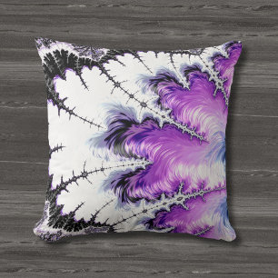 Coussin Art Fractal moderne coloré