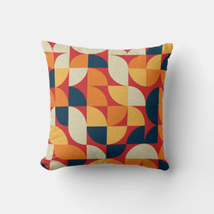 Coussin Art Générique : Cercles en quarts colorés