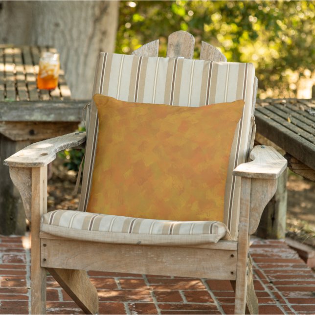 Coussin Art Géométrique Moderne Contemporain Abstrait Rust (Chaise)