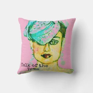 Coussin Art Glamour Paris Mannequin de Haute Couture
