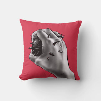 Coussin Art gothique d'horreur - main poignardée