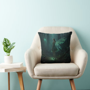 Coussin Art Imaginaire Fée Forêt Enchantée