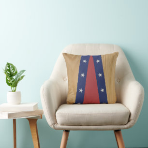 Coussin Art inspiré par l'Amérique   Drapeaux, Jerseys & 4
